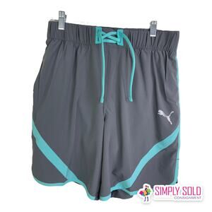 PUMA Drycell Men's M Shorts Running & Training Workout Athletic Loose Gray NWT